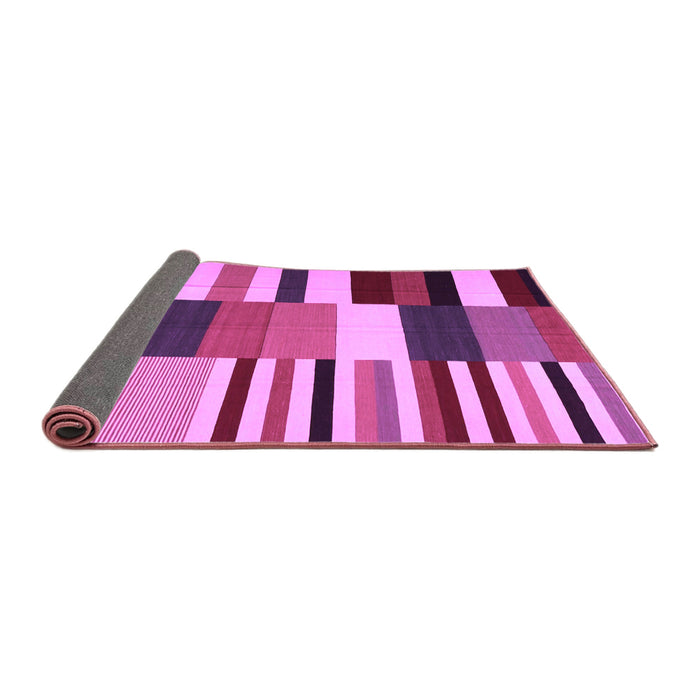 Sideview of Abstract Purple Contemporary Rug, con1692pur