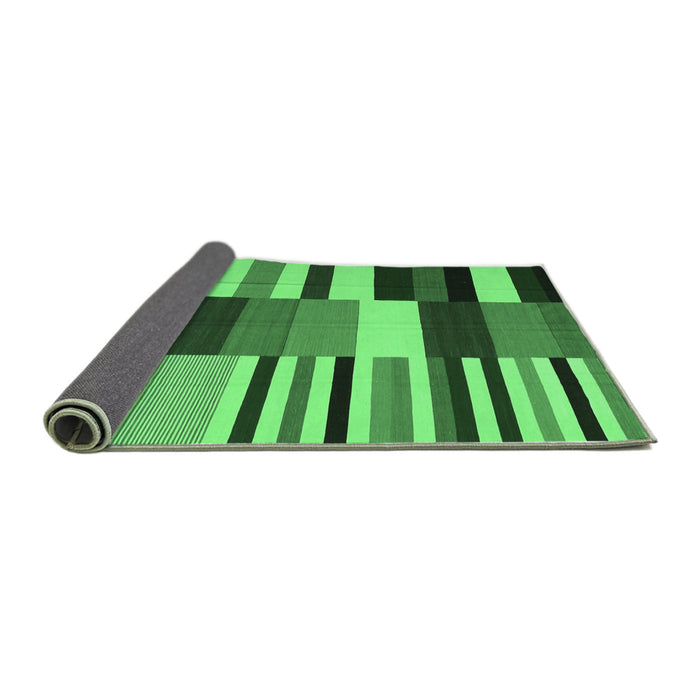 Sideview of Abstract Emerald Green Contemporary Rug, con1692emgrn