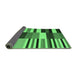 Sideview of Abstract Emerald Green Contemporary Rug, con1692emgrn