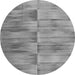 Square Abstract Gray Contemporary Rug, con1693gry