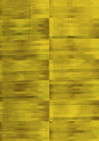 Abstract Yellow Contemporary Rug, con1693yw