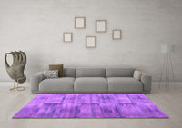 Machine Washable Abstract Purple Contemporary Rug, wshcon1693pur