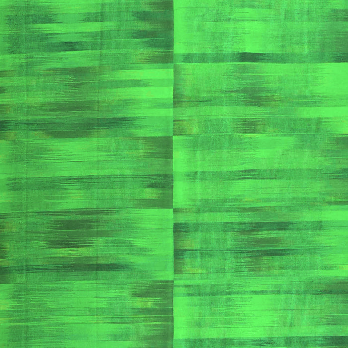 Serging Thickness of Machine Washable Abstract Green Contemporary Area Rugs, wshcon1693grn