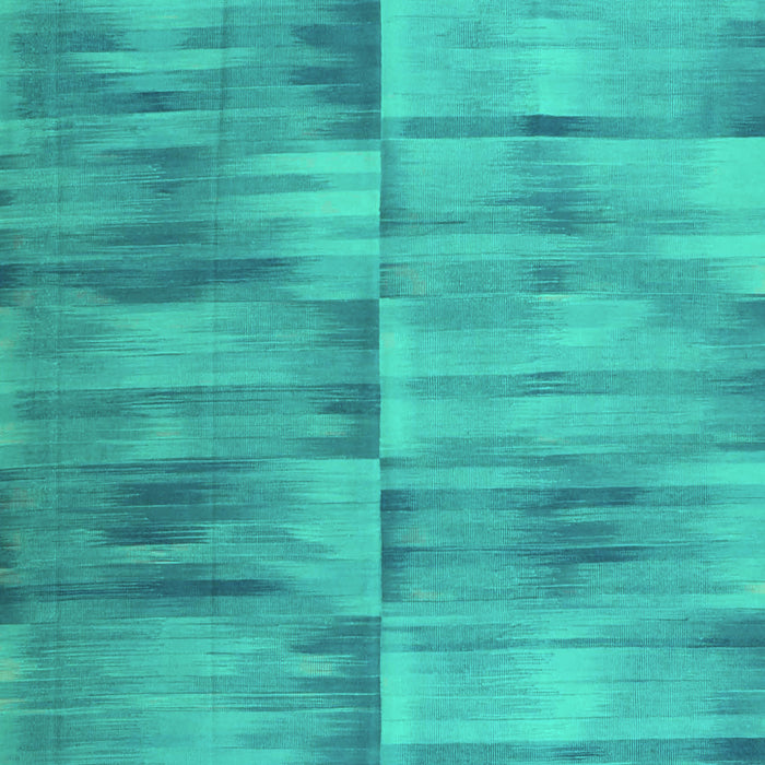 Machine Washable Abstract Turquoise Contemporary Area Rugs, wshcon1693turq