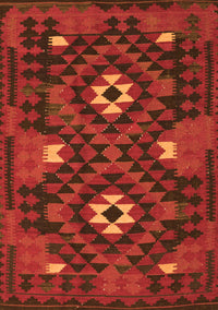 Oriental Orange Traditional Rug, con1694org