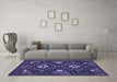 Machine Washable Oriental Blue Traditional Rug in a Living Room, wshcon1694blu