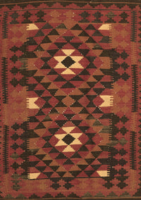 Oriental Brown Traditional Rug, con1694brn