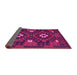 Sideview of Oriental Pink Traditional Rug, con1694pnk