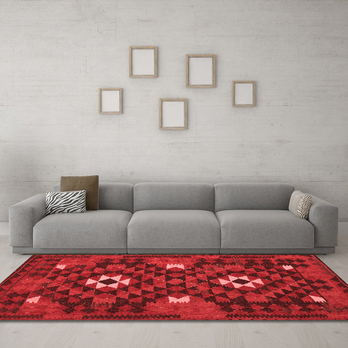Traditional Red Washable Rugs