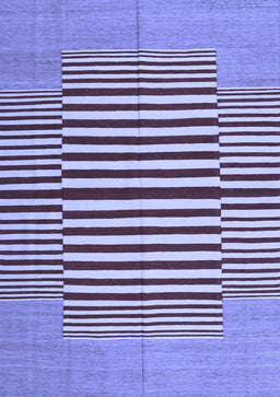 Abstract Blue Contemporary Rug, con1695blu