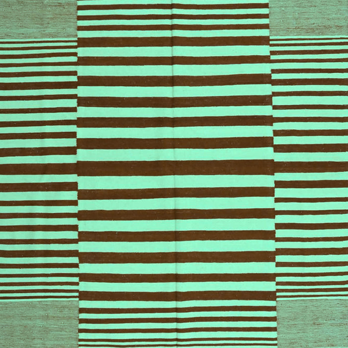 Abstract Turquoise Contemporary Rug, con1695turq