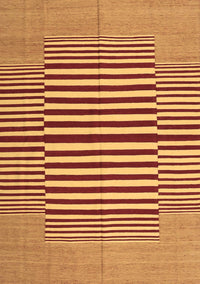 Abstract Brown Contemporary Rug, con1695brn