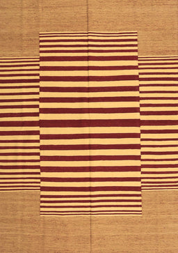 Abstract Brown Contemporary Rug, con1695brn
