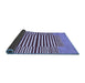 Sideview of Abstract Blue Contemporary Rug, con1695blu