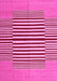 Machine Washable Abstract Pink Contemporary Rug, wshcon1695pnk