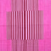 Square Abstract Pink Contemporary Rug, con1695pnk