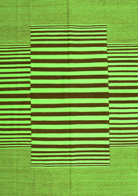 Abstract Green Contemporary Rug, con1695grn