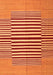 Abstract Orange Contemporary Rug, con1695org