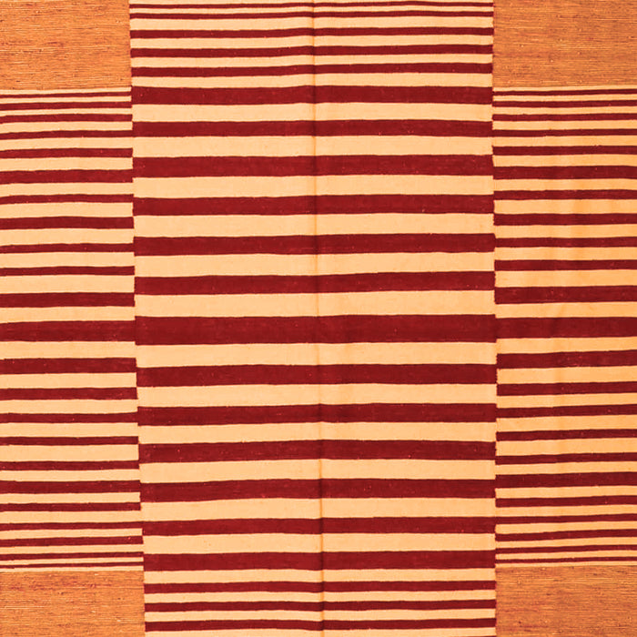 Abstract Orange Contemporary Rug, con1695org