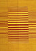 Abstract Yellow Contemporary Rug, con1695yw