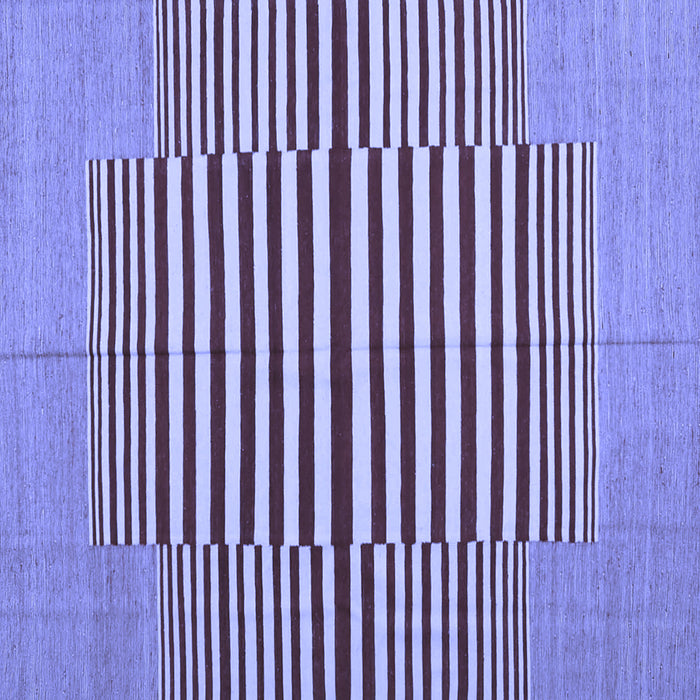 Square Abstract Blue Contemporary Rug, con1695blu