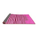 Sideview of Abstract Pink Contemporary Rug, con1695pnk