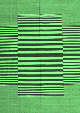 Abstract Emerald Green Contemporary Rug, con1695emgrn