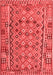 Abstract Red Contemporary Area Rugs