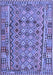 Machine Washable Abstract Blue Contemporary Rug, wshcon1696blu