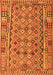 Abstract Orange Contemporary Rug, con1696org