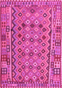 Abstract Pink Contemporary Rug, con1696pnk