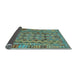 Sideview of Abstract Light Blue Contemporary Rug, con1696lblu