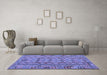 Machine Washable Abstract Blue Contemporary Rug in a Living Room, wshcon1696blu