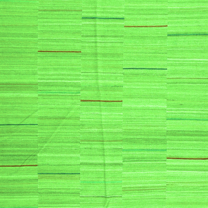 Serging Thickness of Machine Washable Abstract Green Contemporary Area Rugs, wshcon1697grn