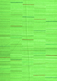 Abstract Green Contemporary Rug, con1697grn