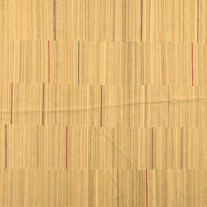 Square Abstract Brown Contemporary Rug, con1697brn