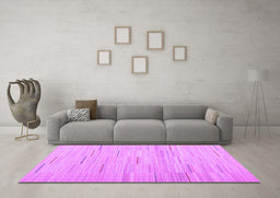 Machine Washable Abstract Purple Contemporary Area Rugs in a Living Room, wshcon1697pur