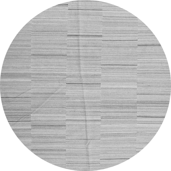 Square Abstract Gray Contemporary Rug, con1697gry