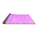 Sideview of Abstract Purple Contemporary Rug, con1697pur