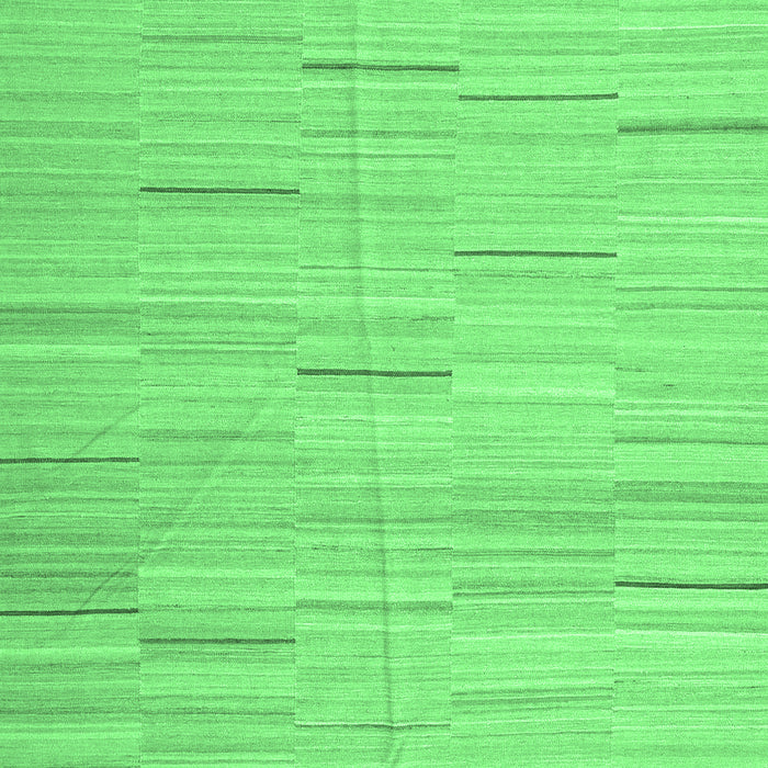 Machine Washable Abstract Emerald Green Contemporary Area Rugs, wshcon1697emgrn