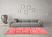 Contemporary Red Washable Rugs