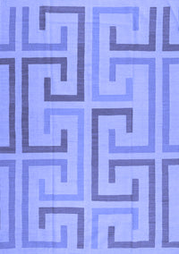 Abstract Blue Contemporary Rug, con1698blu