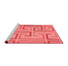 Contemporary Red Washable Rugs