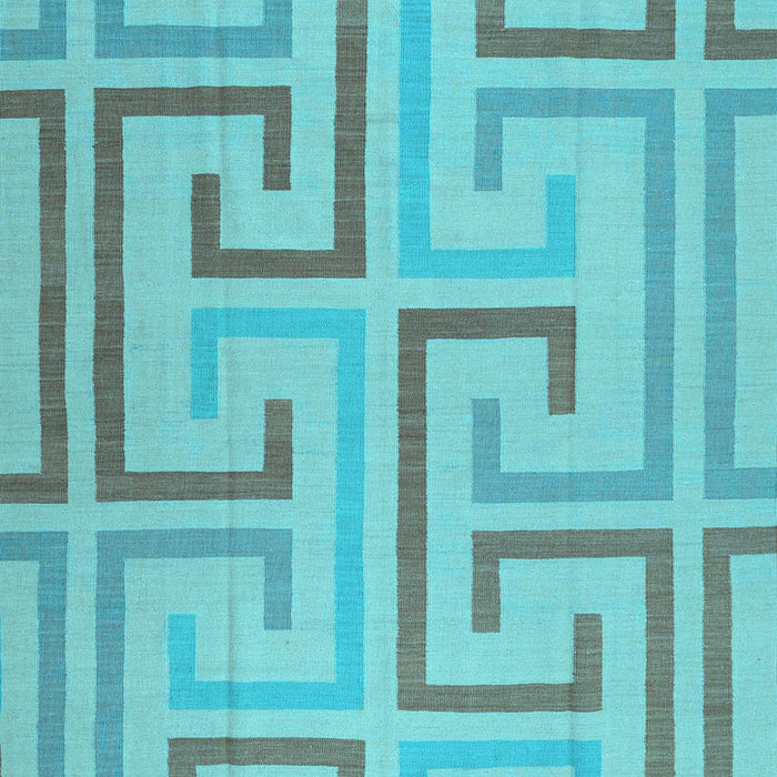 Machine Washable Abstract Light Blue Contemporary Rug, wshcon1698lblu