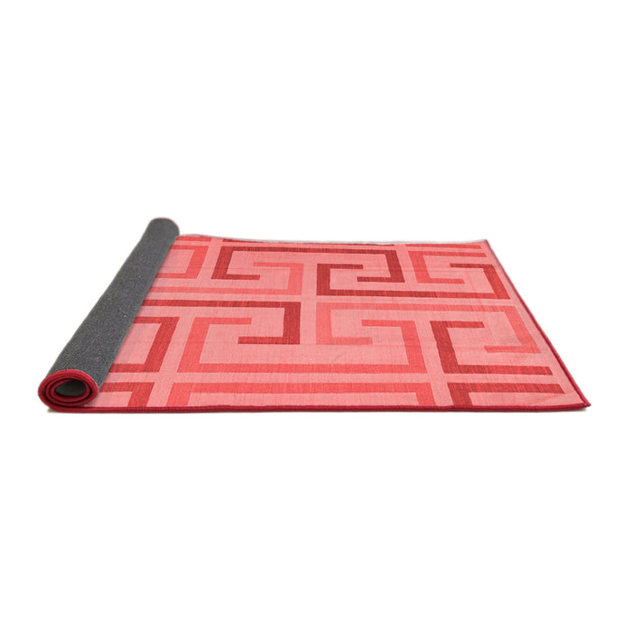 Abstract Red Contemporary Area Rugs