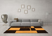 Machine Washable Abstract Orange Contemporary Area Rugs in a Living Room, wshcon1699org