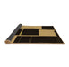 Sideview of Abstract Brown Contemporary Rug, con1699brn