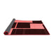 Abstract Red Contemporary Area Rugs