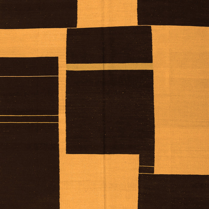 Abstract Orange Contemporary Rug, con1699org