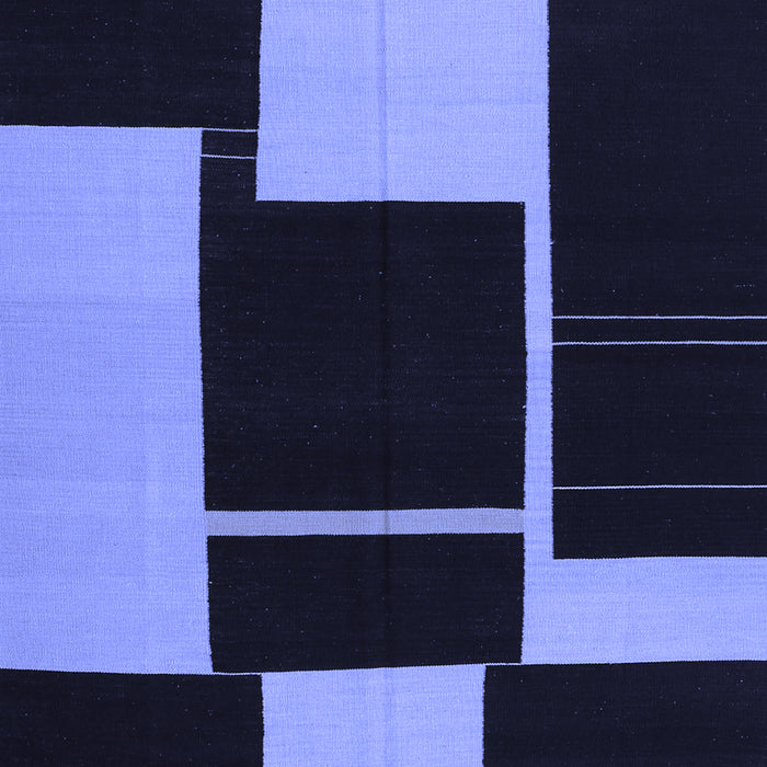 Abstract Blue Contemporary Rug, con1699blu